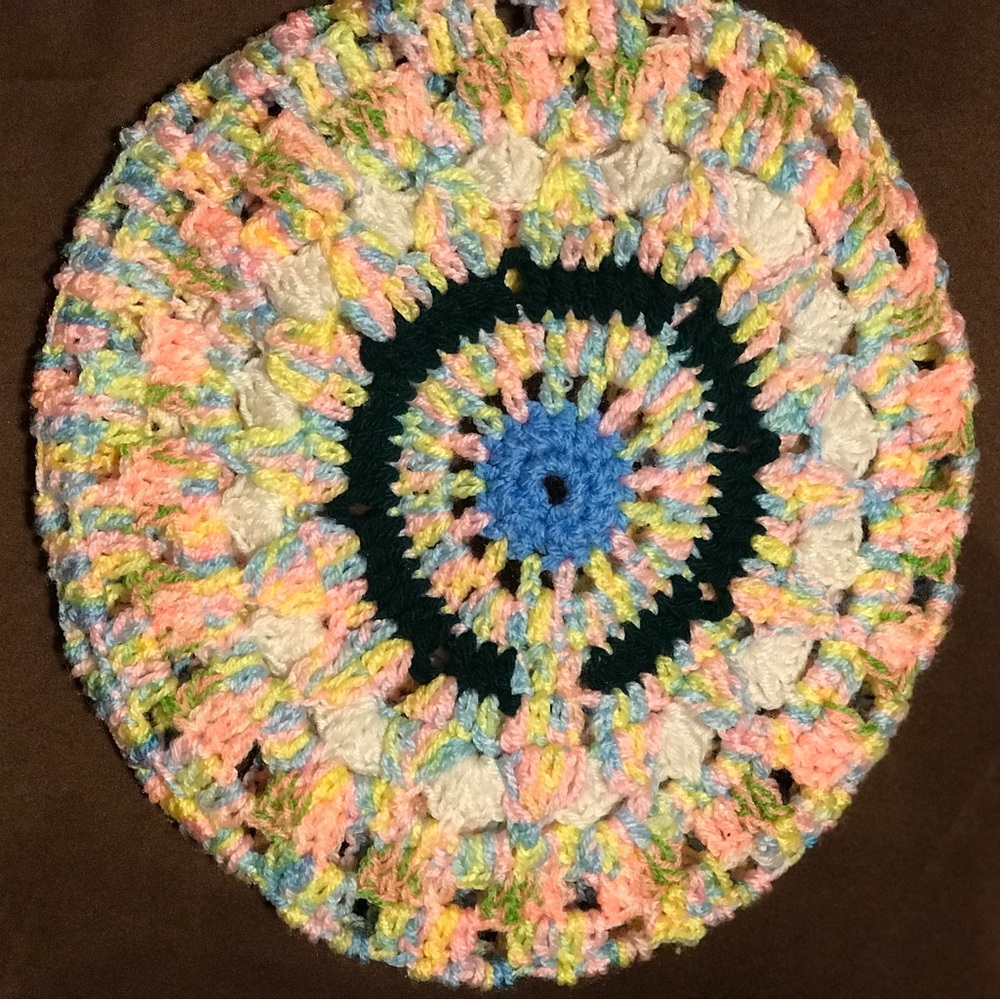 Colorful Crochet Beret